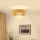 Brilagi - Nadgradni luster CEDAR LUNETA 1xE27/15W/230V pr. 45 cm bež/braon/kremasta