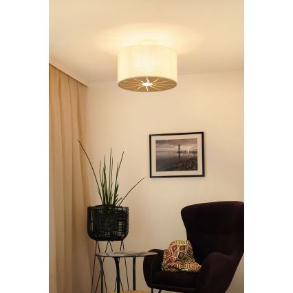 Brilagi - Nadgradni luster COUNTRY ROLLER 1xE27/15W/230V pr. 45 cm kremasta