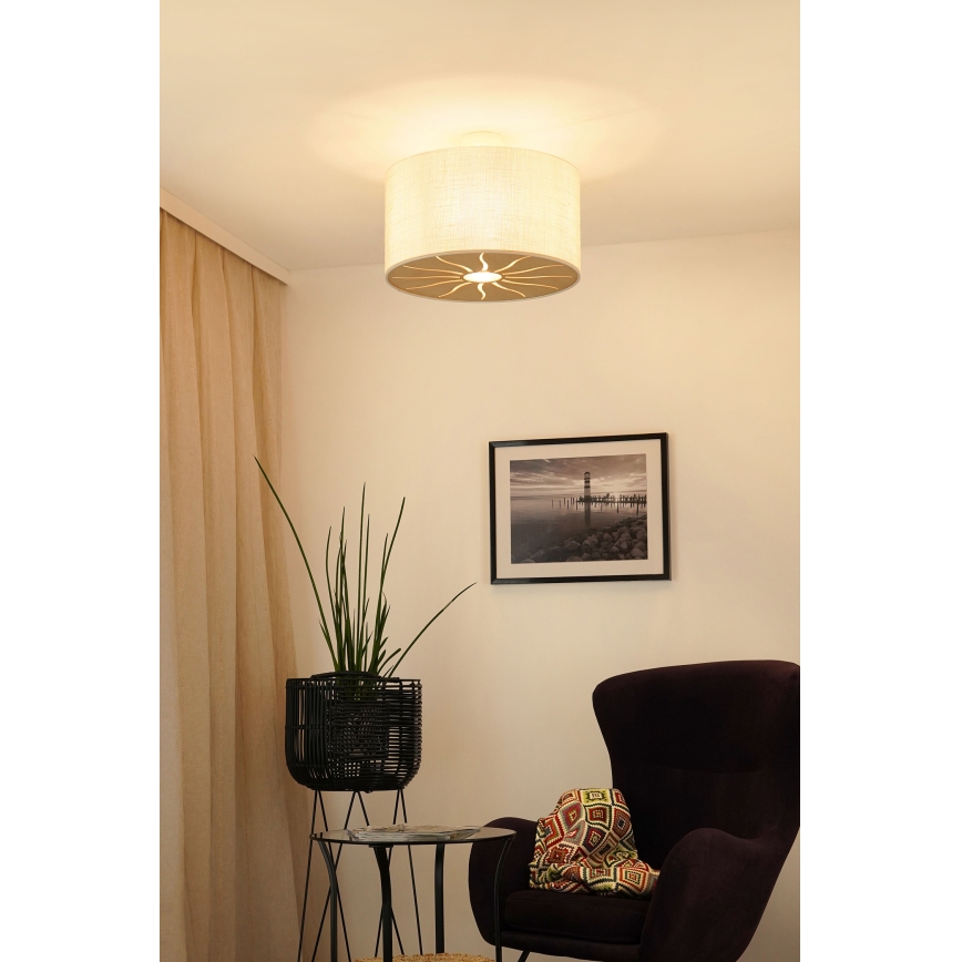 Brilagi - Nadgradni luster COUNTRY ROLLER 1xE27/15W/230V pr. 45 cm kremasta