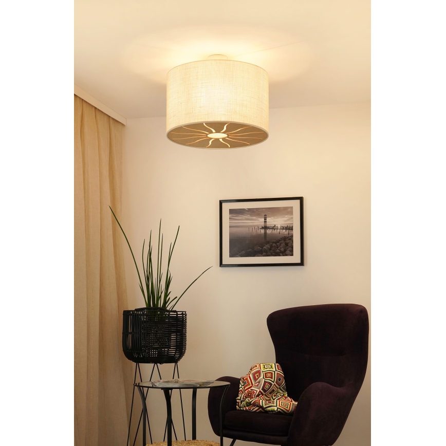 Brilagi - Nadgradni luster COUNTRY ROLLER 1xE27/15W/230V pr. 50 cm kremasta