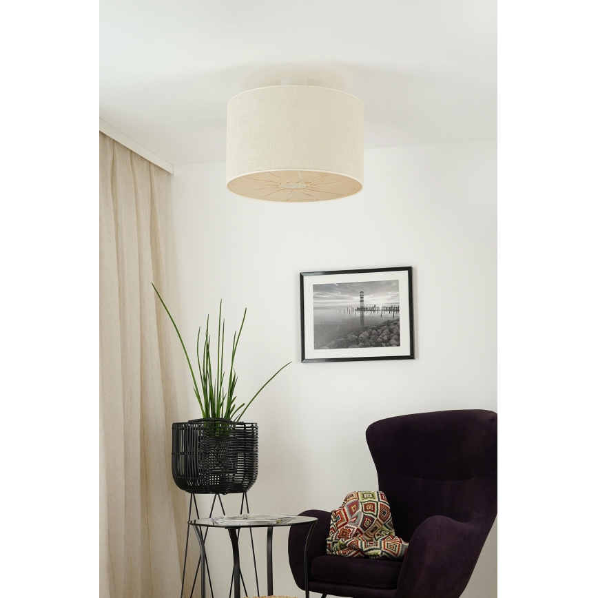 Brilagi - Nadgradni luster COUNTRY ROLLER 1xE27/15W/230V pr. 50 cm kremasta