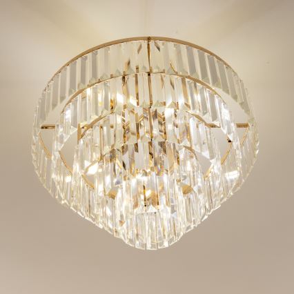 Brilagi - Nadgradni luster CRYSTAL 5xE14/40W/230V zlatna