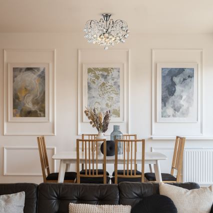 Brilagi - Nadgradni luster CRYSTAL 6xE14/60W/230V sjajni krom
