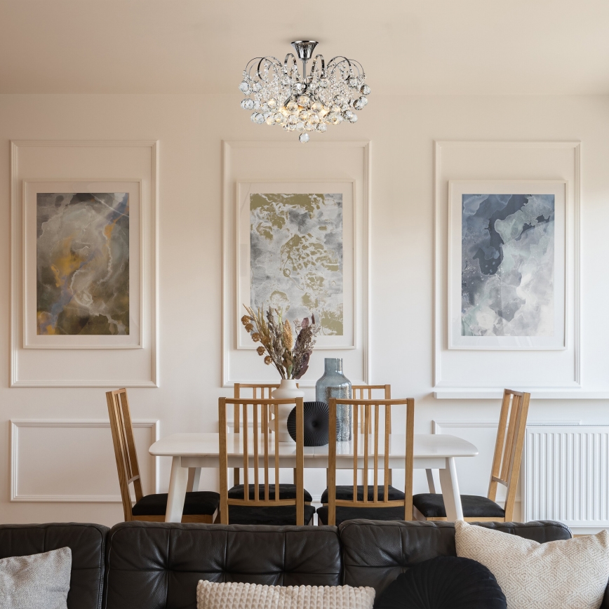 Brilagi - Nadgradni luster CRYSTAL 6xE14/60W/230V sjajni krom