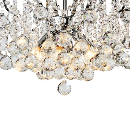 Brilagi - Nadgradni luster CRYSTAL 6xE14/60W/230V sjajni krom