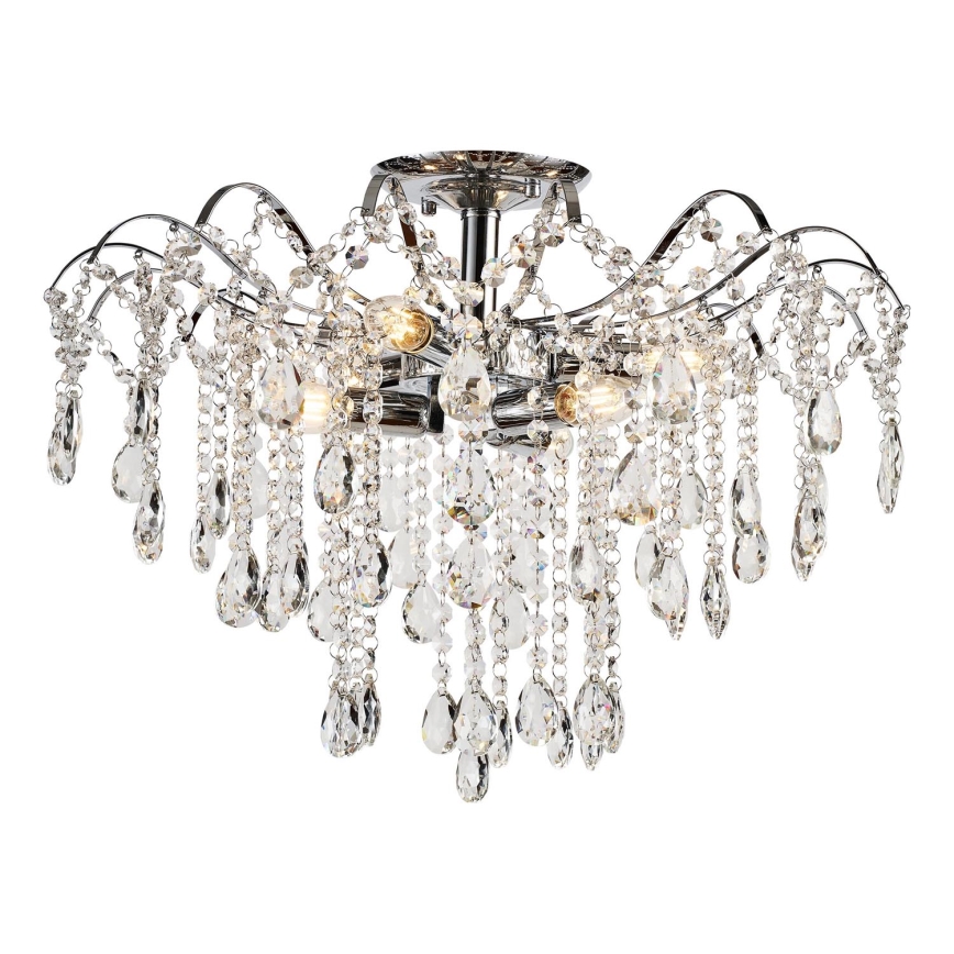 Brilagi - Nadgradni luster CRYSTAL 6xE14/60W/230V sjajni krom