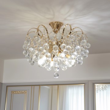 Brilagi - Nadgradni luster CRYSTAL 6xE14/60W/230V zlatna