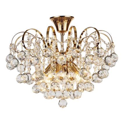 Brilagi - Nadgradni luster CRYSTAL 6xE14/60W/230V zlatna