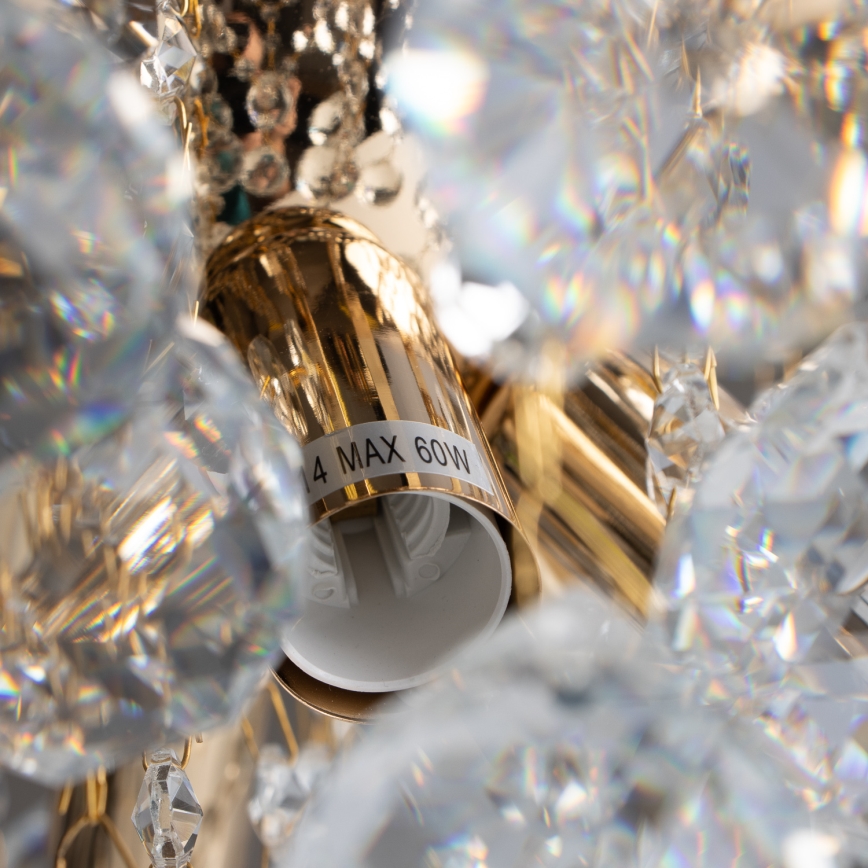 Brilagi - Nadgradni luster CRYSTAL 6xE14/60W/230V zlatna