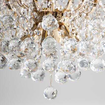 Brilagi - Nadgradni luster CRYSTAL 6xE14/60W/230V zlatna