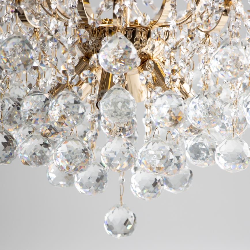 Brilagi - Nadgradni luster CRYSTAL 6xE14/60W/230V zlatna