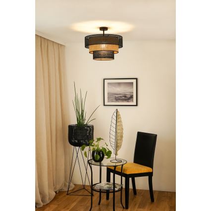 Brilagi - Nadgradni luster DAKOTA LUNETA 1xE27/15W/230V pr. 45 cm crno/bež