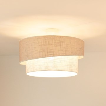 Brilagi - Nadgradni luster DOVER SHINE 1xE27/15W/230V pr. 50 cm sivo/kremasta