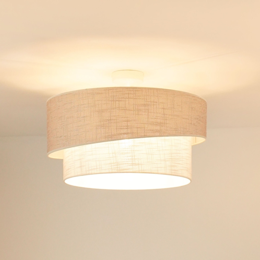 Brilagi - Nadgradni luster DOVER SHINE 1xE27/15W/230V pr. 50 cm sivo/kremasta