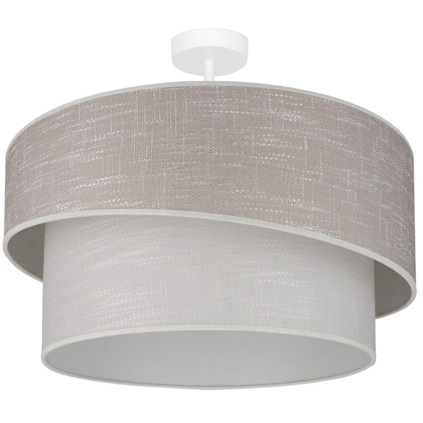 Brilagi - Nadgradni luster DOVER SHINE 1xE27/15W/230V pr. 50 cm sivo/kremasta
