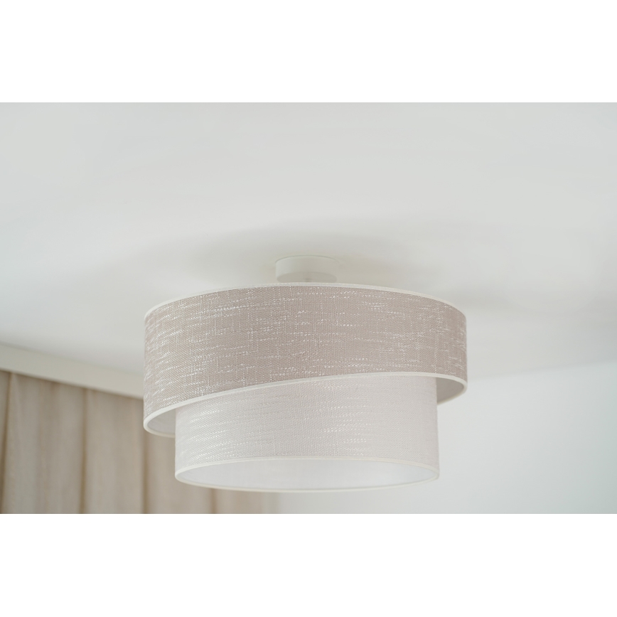 Brilagi - Nadgradni luster DOVER SHINE 1xE27/15W/230V pr. 50 cm sivo/kremasta