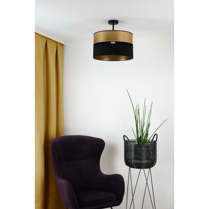 Brilagi - Nadgradni luster ROYAL 1xE27/15W/230V pr. 40 cm crno/zlatna