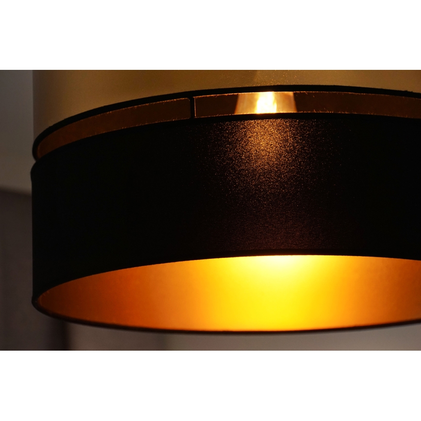 Brilagi - Nadgradni luster ROYAL 1xE27/15W/230V pr. 40 cm crno/zlatna