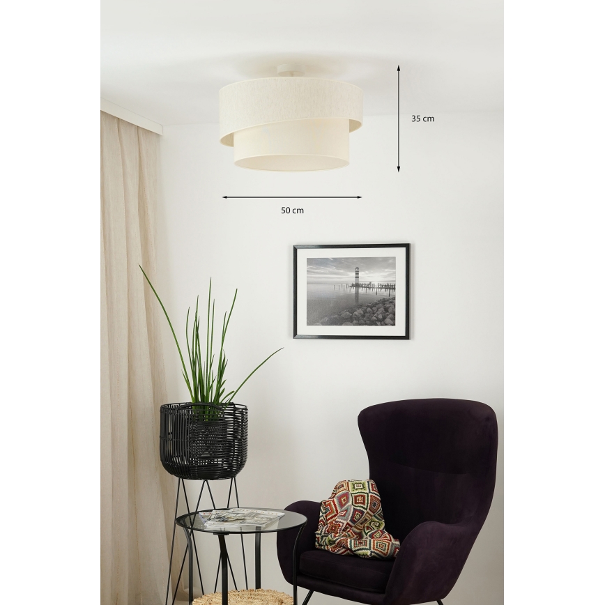 Brilagi - Nadgradni luster SHINE 1xE27/15W/230V pr. 50 cm kremasta