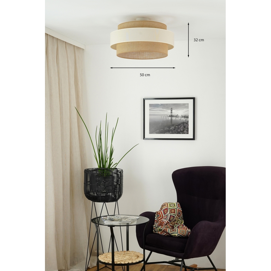 Brilagi - Nadgradni luster SPACE LIGHT 1xE27/15W/230V pr. 50 cm bež/kremasta