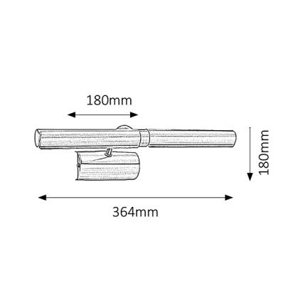 Brilagi - Osvetljenje za slike DANAE 2xE14/40W/230V mat krom