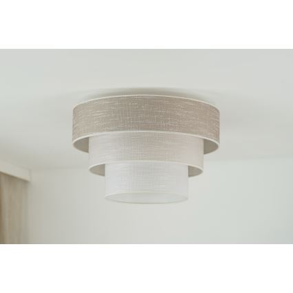 Brilagi - Plafonjera ALASKA LUNETA 1xE27/15W/230V pr. 45 cm sivo/kremasta