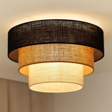 Brilagi - Plafonjera ASPEN LUNETA 1xE27/15W/230V pr. 45 cm crno/bež/kremasta