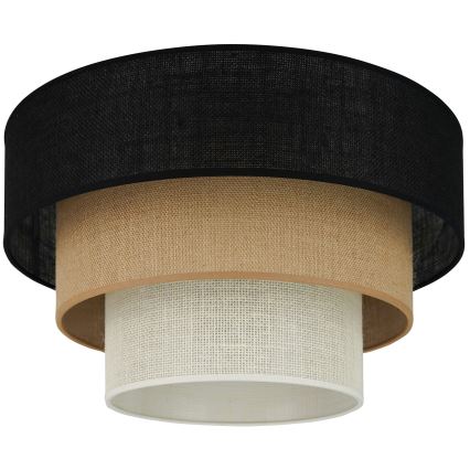 Brilagi - Plafonjera ASPEN LUNETA 1xE27/15W/230V pr. 45 cm crno/bež/kremasta