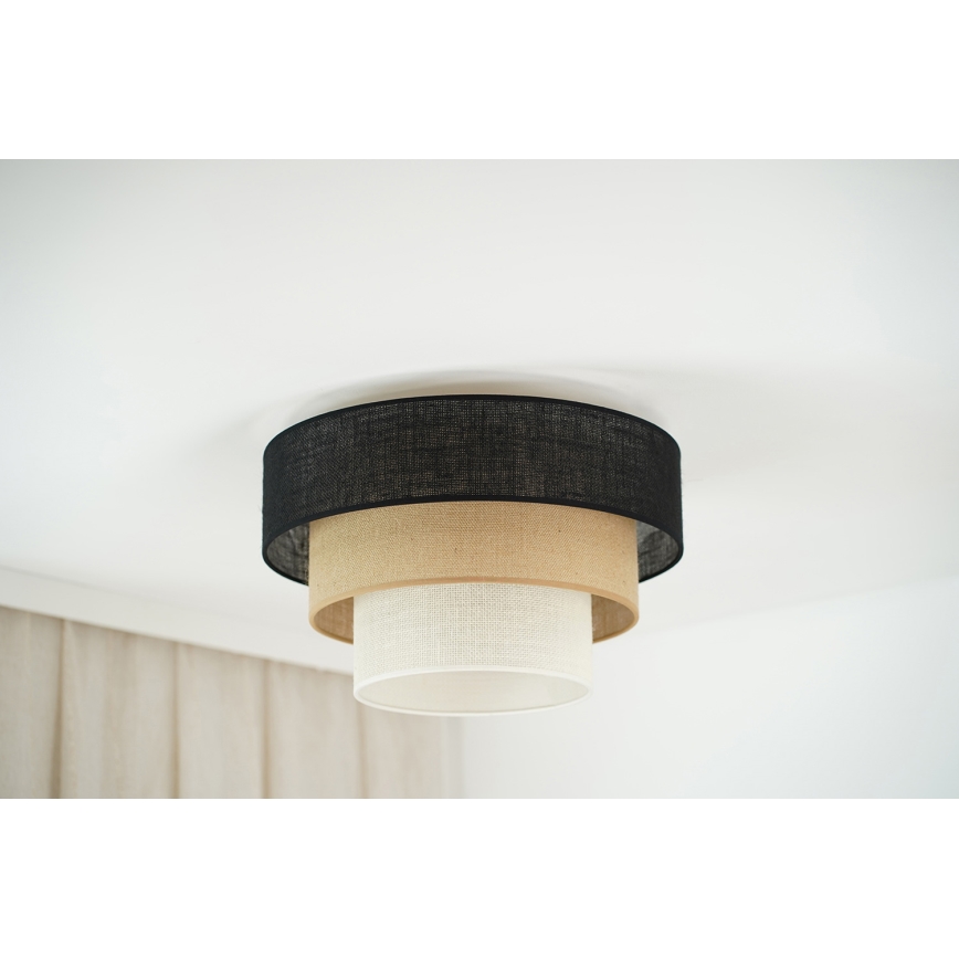 Brilagi - Plafonjera ASPEN LUNETA 1xE27/15W/230V pr. 45 cm crno/bež/kremasta