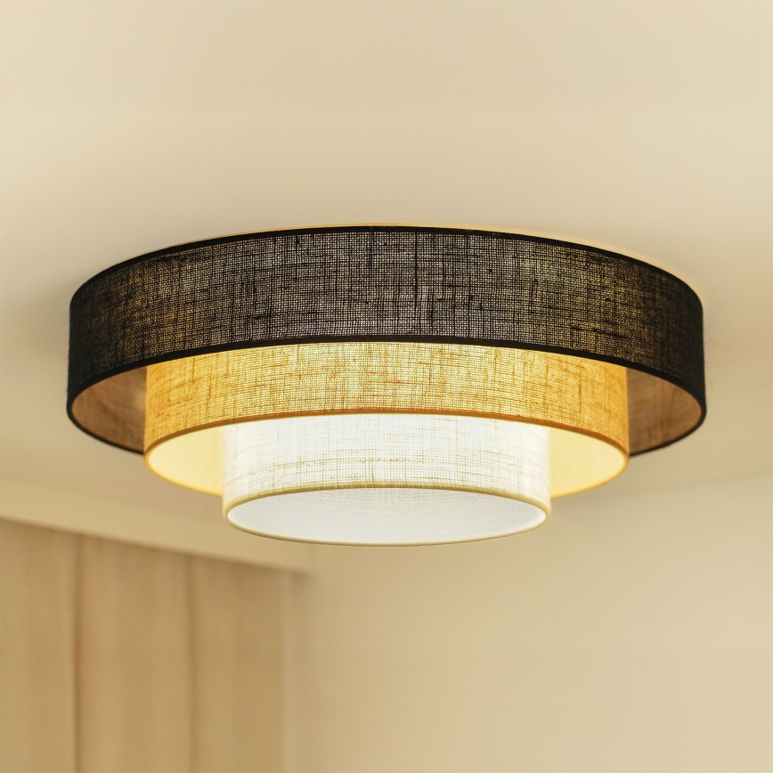 Brilagi - Plafonjera ASPEN LUNETA LED/12W/230V pr. 60 cm 3000K/4000K/6400K crno/bež/kremasta