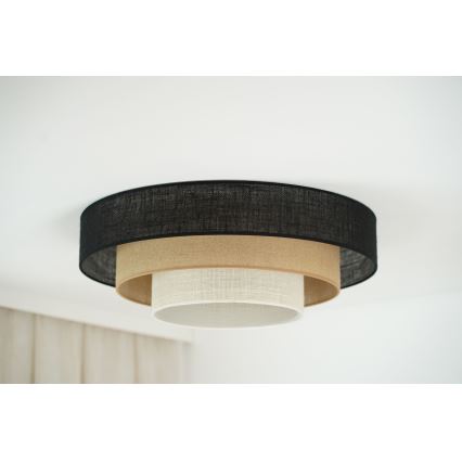 Brilagi - Plafonjera ASPEN LUNETA LED/12W/230V pr. 60 cm crno/bež/kremasta