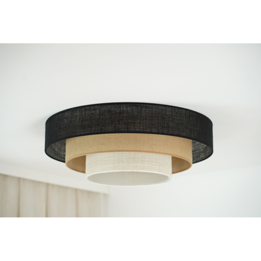 Brilagi - Plafonjera ASPEN LUNETA LED/12W/230V pr. 60 cm crno/bež/kremasta