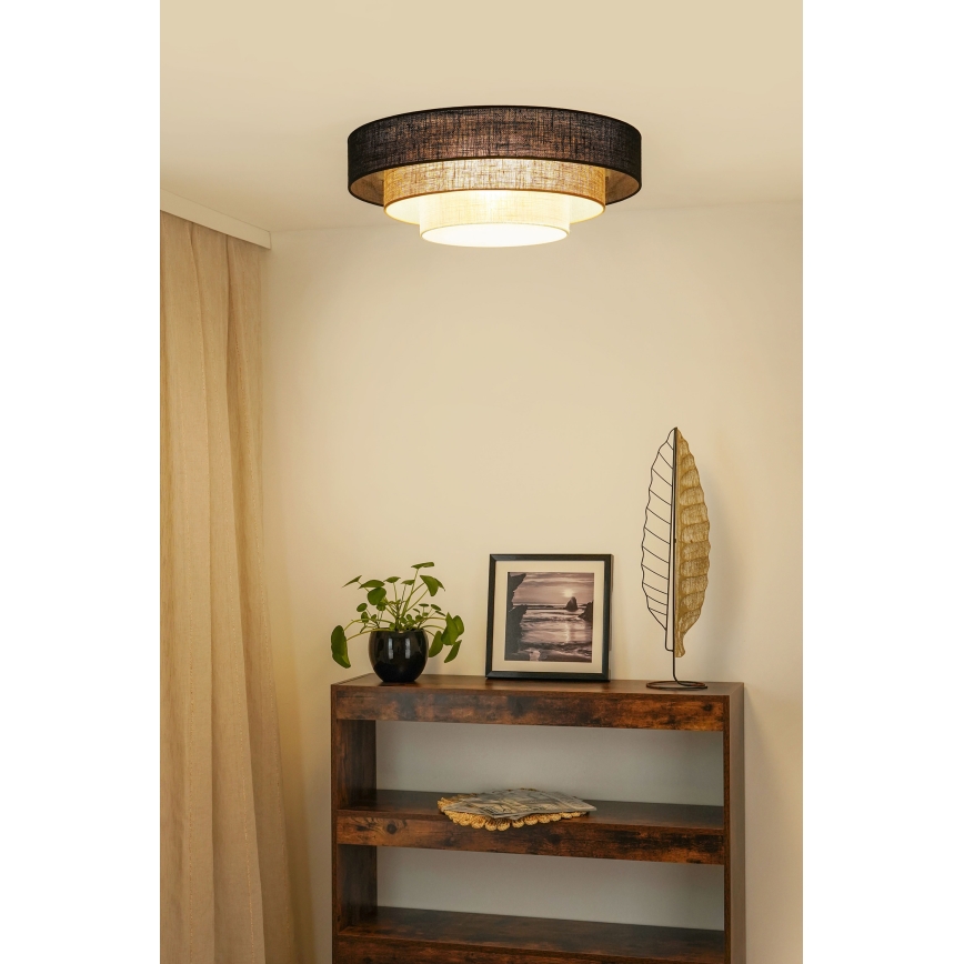 Brilagi - Plafonjera ASPEN LUNETA LED/12W/230V pr. 60 cm crno/bež/kremasta