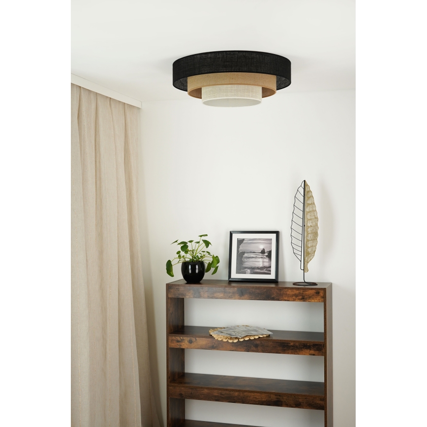 Brilagi - Plafonjera ASPEN LUNETA LED/12W/230V pr. 60 cm crno/bež/kremasta