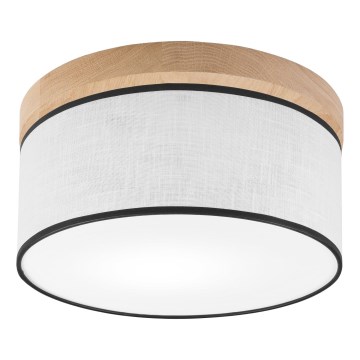 Brilagi - Plafonjera BELLADONNA 1xE27/15W/230V pr. 30 cm bela/hrast