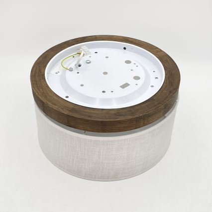 Brilagi - Plafonjera BELLADONNA 1xE27/15W/230V pr. 30 cm bela/hrast