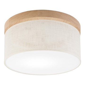 Brilagi - Plafonjera BELLADONNA 1xE27/15W/230V pr. 30 cm kremasta/hrast