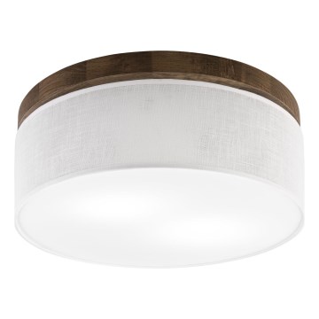 Brilagi - Plafonjera BELLADONNA 2xE27/15W/230V pr. 40 cm bela/hrast