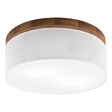Brilagi - Plafonjera BELLADONNA 2xE27/15W/230V pr. 40 cm bela/hrast
