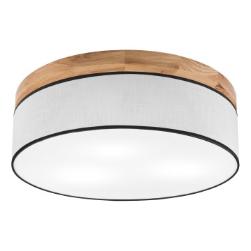Brilagi - Plafonjera BELLADONNA 3xE27/15W/230V pr. 50 cm bela/hrast