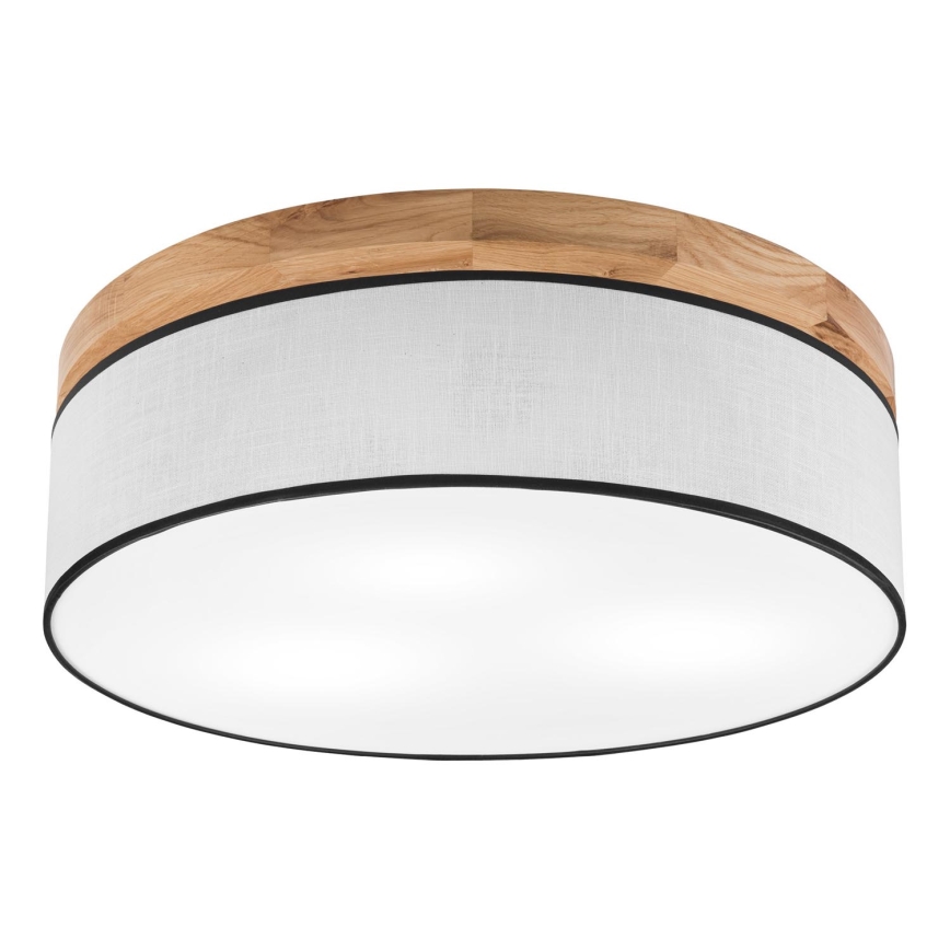 Brilagi - Plafonjera BELLADONNA 3xE27/15W/230V pr. 50 cm bela/hrast