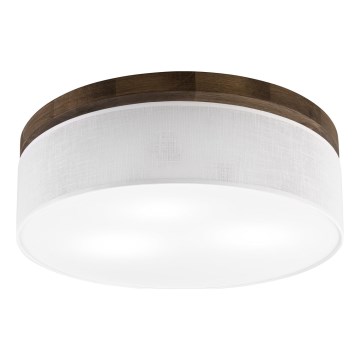 Brilagi - Plafonjera BELLADONNA 3xE27/15W/230V pr. 50 cm bela/hrast