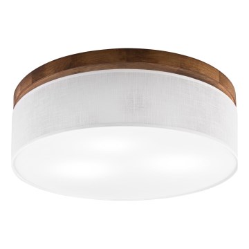 Brilagi - Plafonjera BELLADONNA 3xE27/15W/230V pr. 50 cm bela/hrast