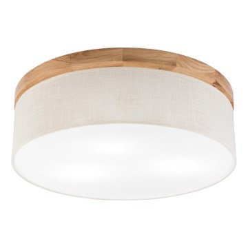 Brilagi - Plafonjera BELLADONNA 3xE27/15W/230V pr. 50 cm kremasta/hrast