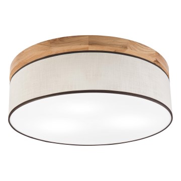 Brilagi - Plafonjera BELLADONNA 3xE27/15W/230V pr. 50 cm kremasta/hrast