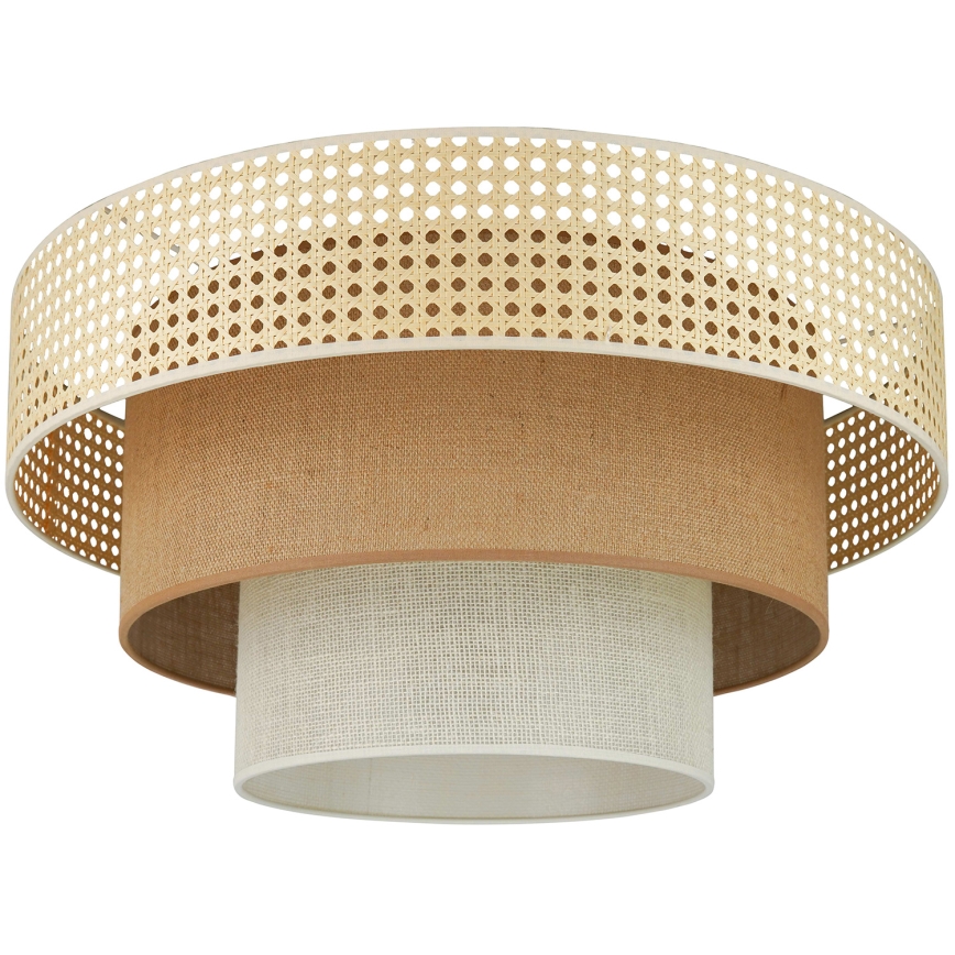 Brilagi - Plafonjera CEDAR LUNETA 1xE27/15W/230V pr. 45 cm bež/braon/kremasta
