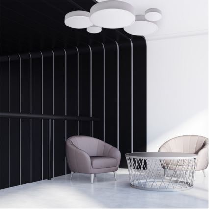 Brilagi - Plafonjera CLARE 3xE27/24W/230V pr. 40 cm bela