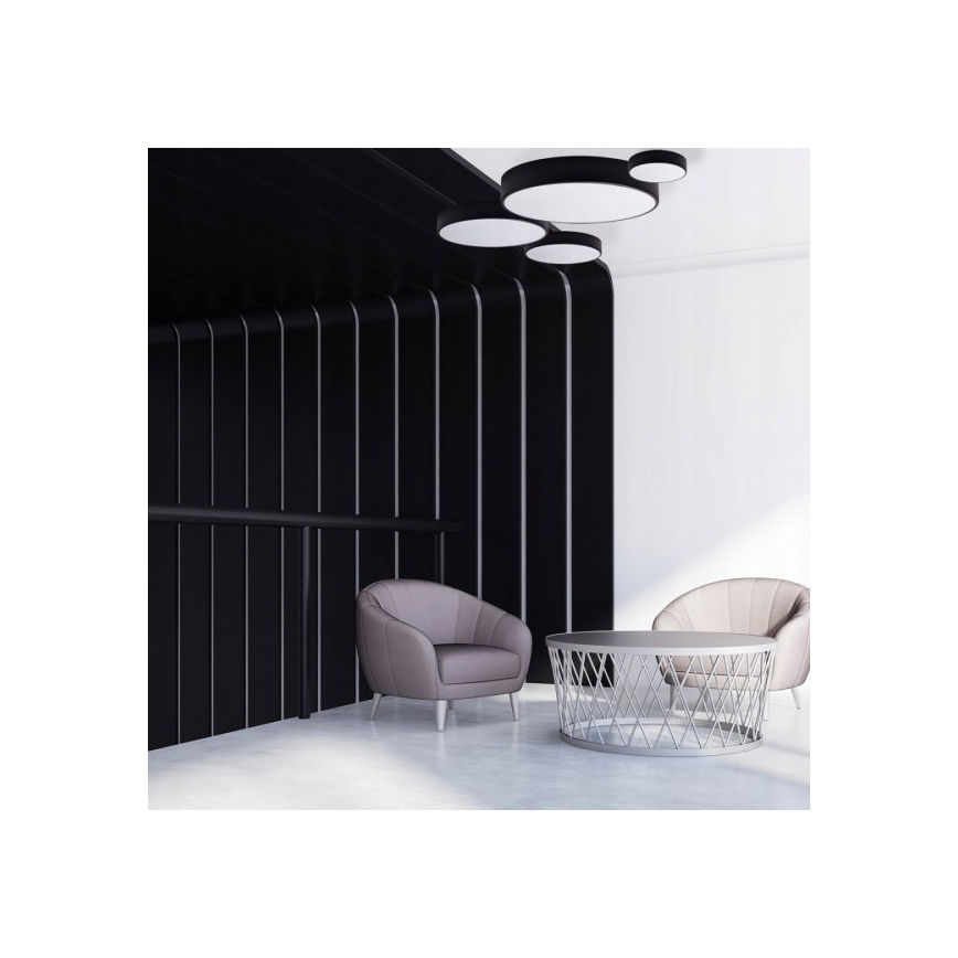 Brilagi - Plafonjera CLARE 6xE27/24W/230V pr. 80 cm crno