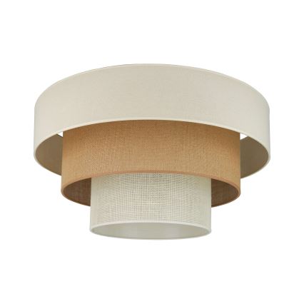 Brilagi - Plafonjera DENVER LUNETA 1xE27/15W/230V pr. 45 cm bež/braon/kremasta