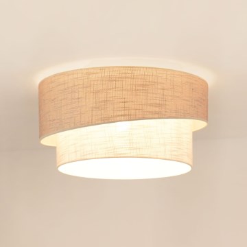 Brilagi - Plafonjera DOVER SHINE 1xE27/15W/230V pr. 50 cm sivo/kremasta